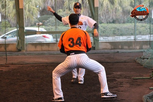 롯데 대표 미남들의 훈련